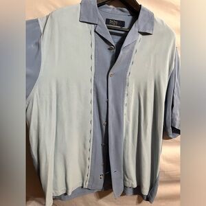 Nat Nast Luxury Originals Size XL Men’s 100% Silk Shirt